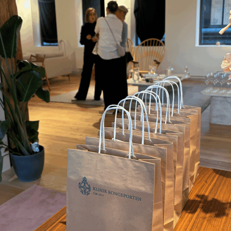 Eksklusiv kundeaften event hos Klinik Kongeporten i København med goodiebags og gratis konsultation til dem der dukker op til eventet.